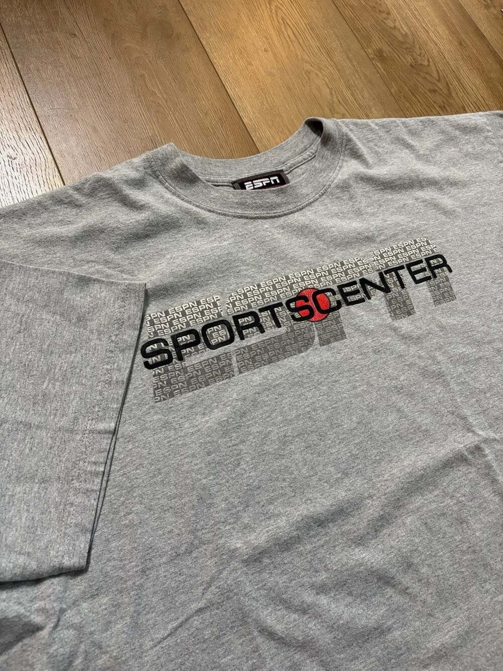 Vintage ESPN Sportscenter Graphic T-Shirt Heather Grey XX-Large